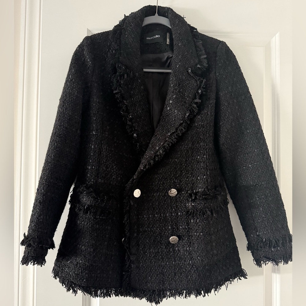 Dolce Cabo Black Textured Blazer